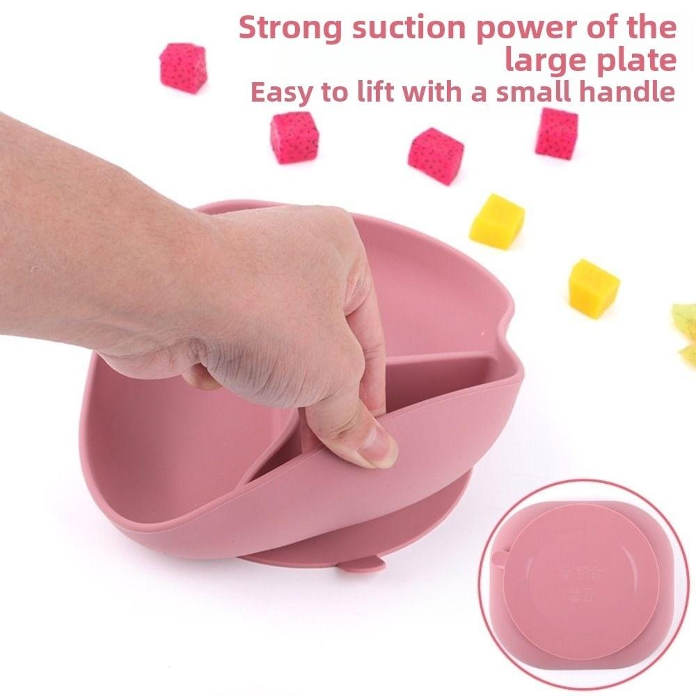 Cartoon Bear Baby Silicone Sucker Plate BPA-Free Toddler Feeding Tableware  Auxiliary Training