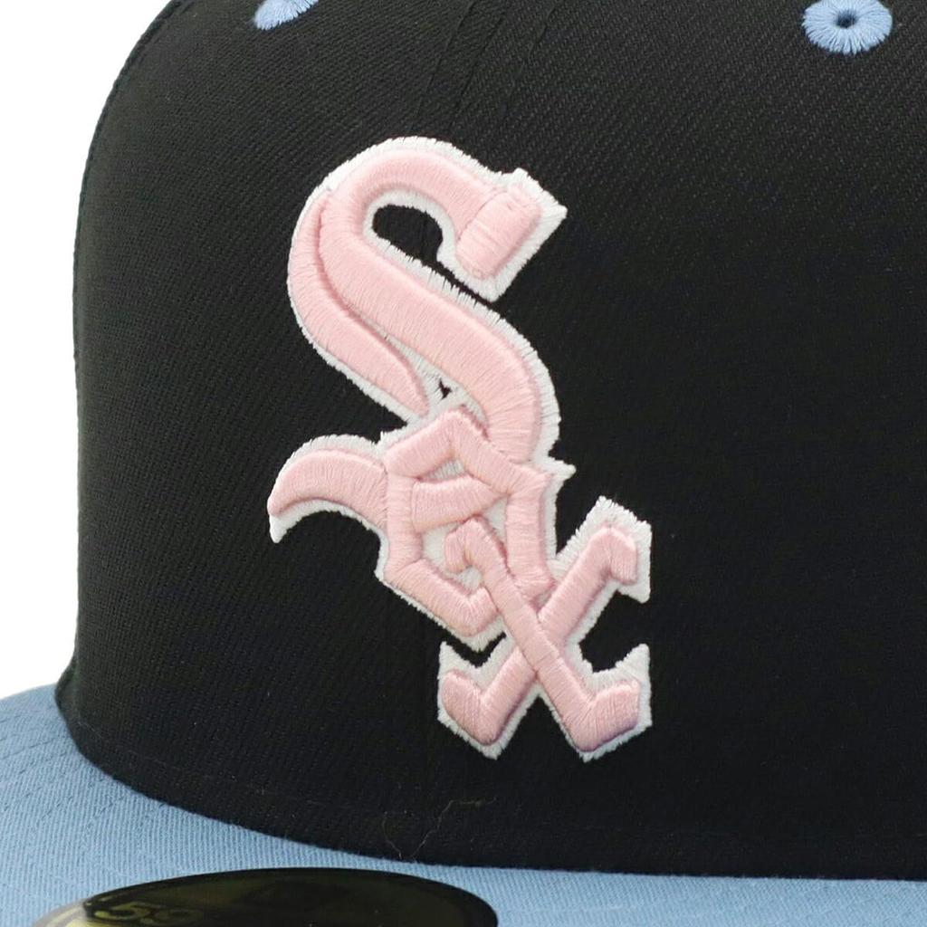 New Era Cap 59FIFTY MLB Chicago White Sox Black Blue 7 59Fifty Color Black Siate 3/8 2-Tone