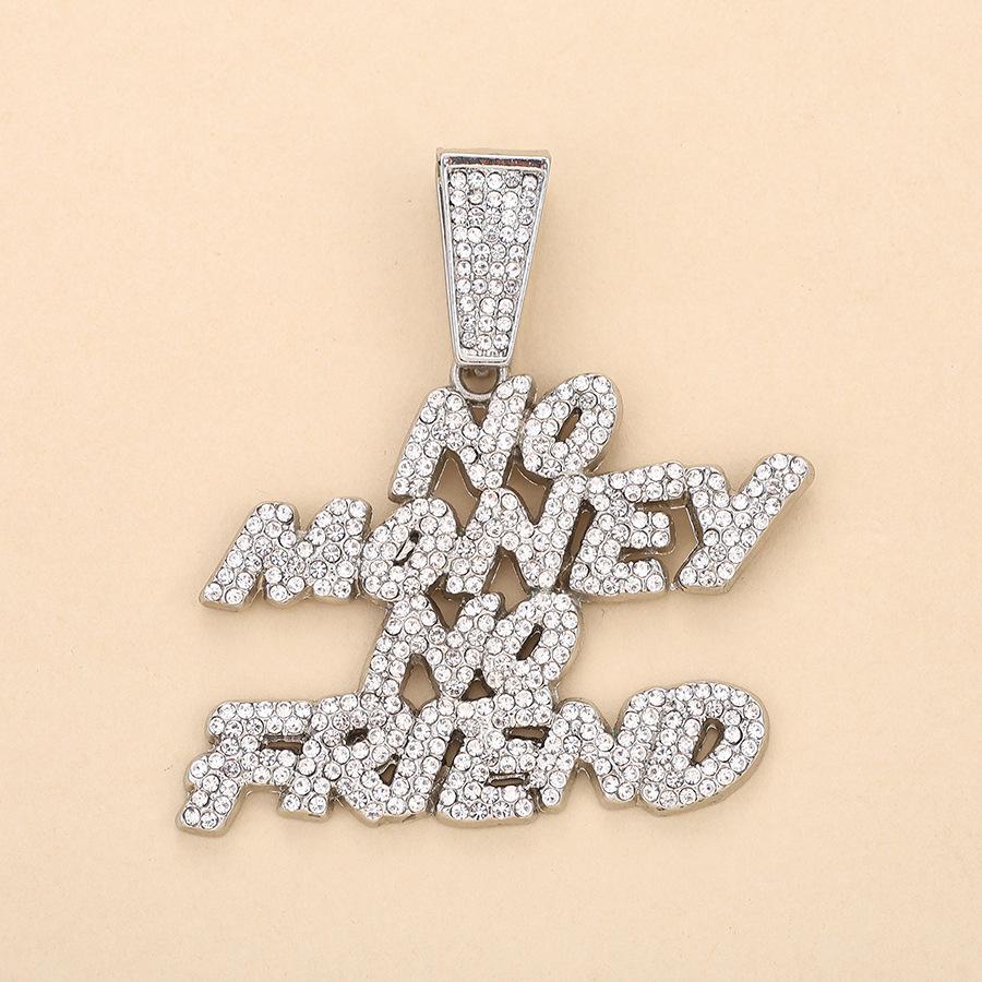 European & American Hip-Hop ICE Diamond CEO Letter Pendant Necklace - Trendy Unisex Jewelry