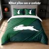 South Sydney Rabbitohs Design Set Biancheria da Letto 1 Copripiumino + 2 Federe Morbido Traspirante Biancheria da Letto per la Casa