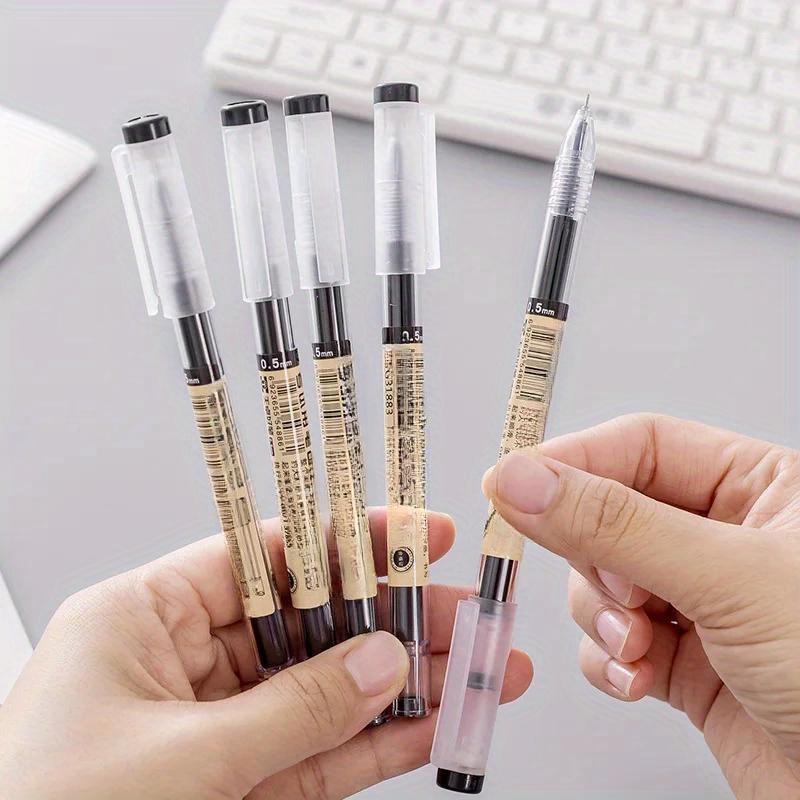 12 Japanese Fine Gel Pens, 0.35mm Gel Ink Roller Ball Pen, Plastic Material, Suitable for School and Office Use, Smooth Writing