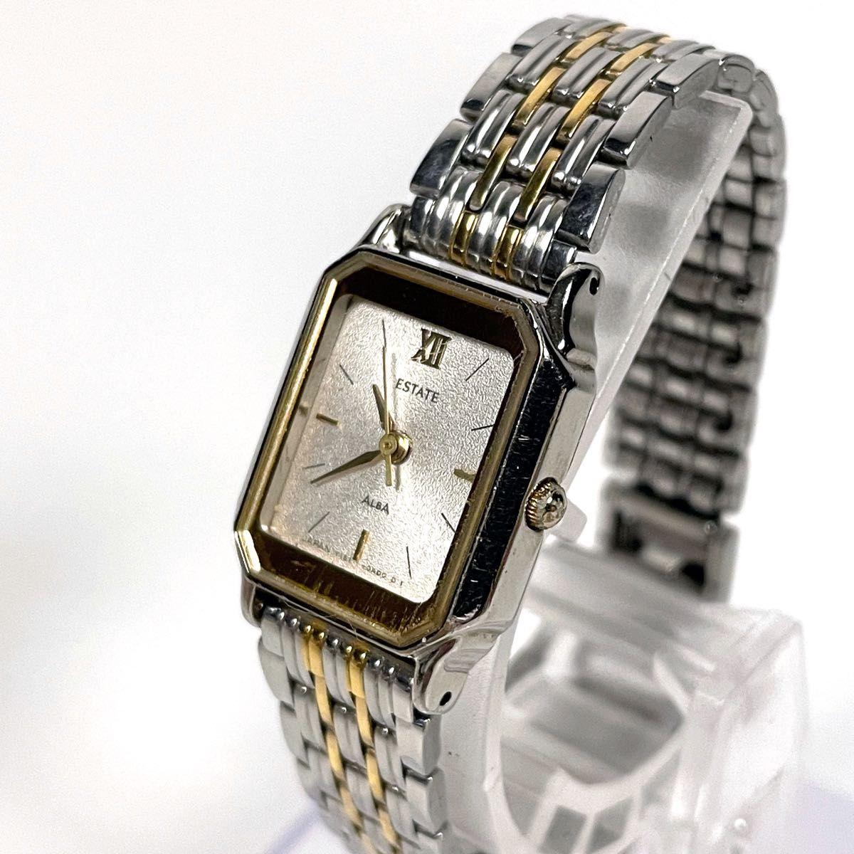 ALBA ESTATE Quartz Ladies Watch Gold Silver Combination Stainless Steel