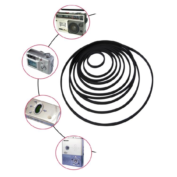 5PCS Rubber Belt Size 47-150mm Width 5mm for Recorders CDROM Video Machines