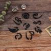 9pcs / Set Acrylic Earrings Punk Style Ear Stud Piercing Jewelry