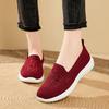 Women's Fashion Vulcanised Trainers Round Toe Breathable Flower Mesh Casual Flat Slip-On Women's Casual Vulcanised Shoes