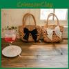 Woven Girls Summer Handbag With Butterfly Bow And Light Material Daily For