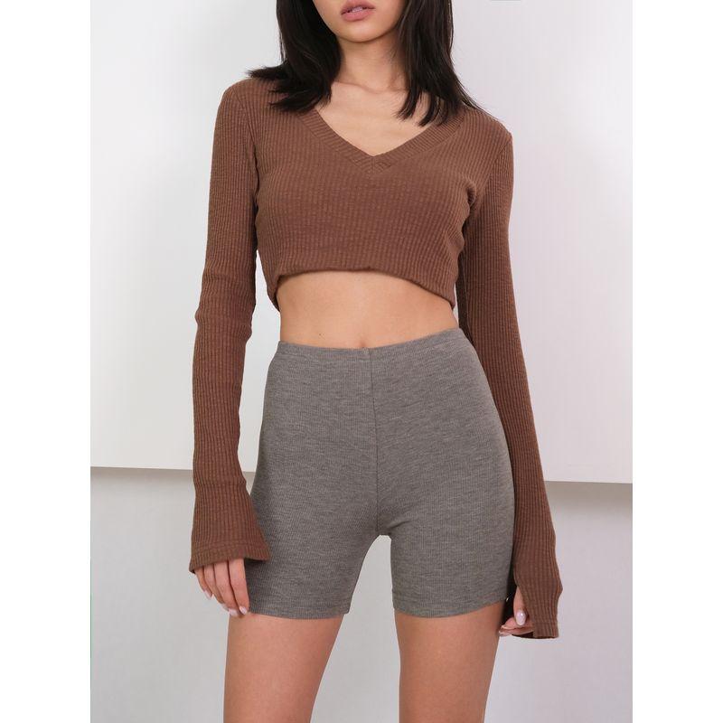 

Шорты Miranda Song Basic Advanced Texture Flower Gray M