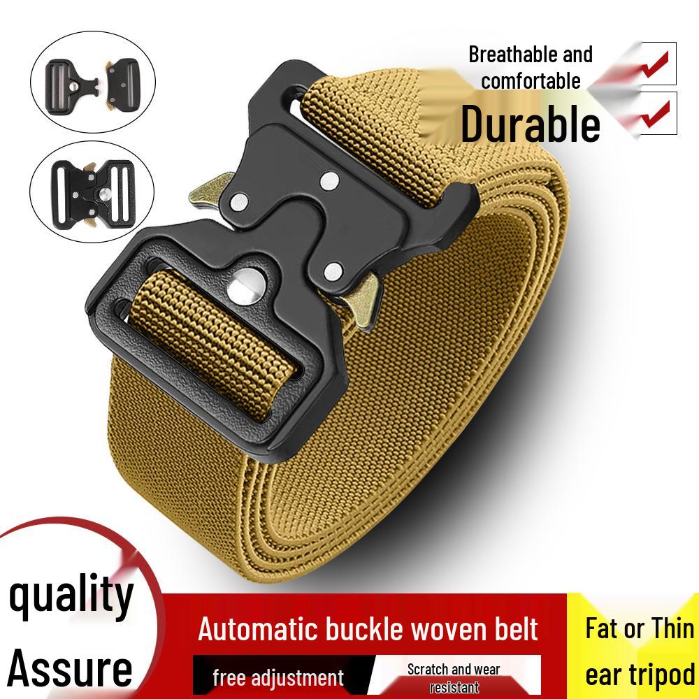 Men's Tactical Canvas Belt: Durable, Versatile, Casual, for All Ages