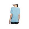 Nike Yoga Fitness Short Sleeve T-Shirt Women Tops Blue CJ9327-424