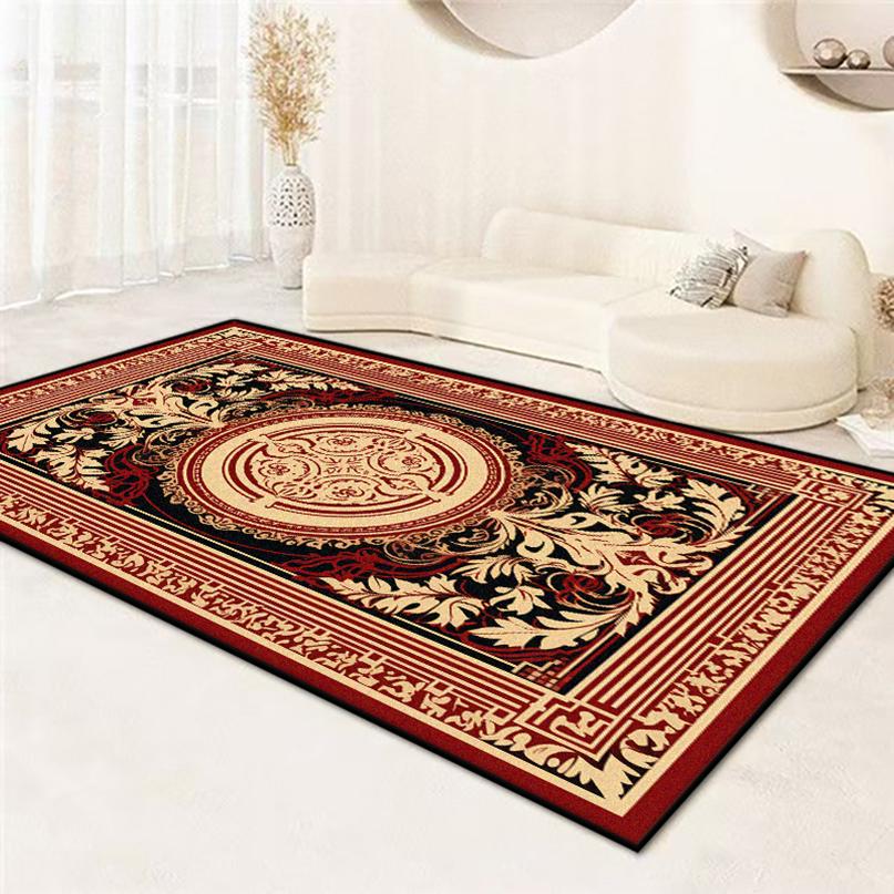 Luxury Large Size Non-slip Carpet Living Room Border Soft Room Decoration Aesthetic Bedroom Rugs Easy Cleaning Coffee Tables Mat