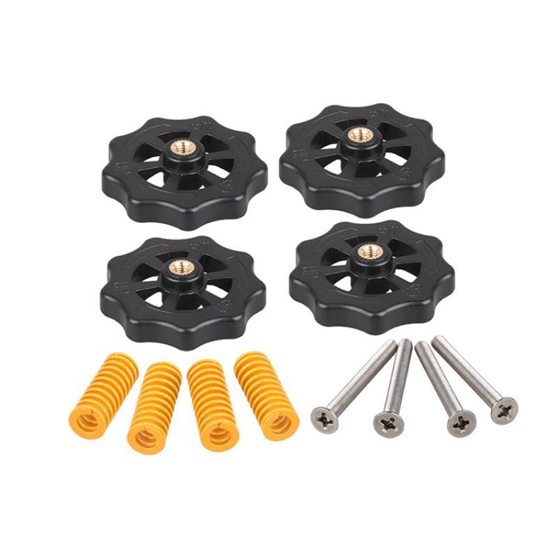 3Dsway 3D Printer Part M3 M4 Hotbed Nut Spring Screw Leveling Kit Heated Bed Platform Level Spring Accessories For Cr10 Ender 3
