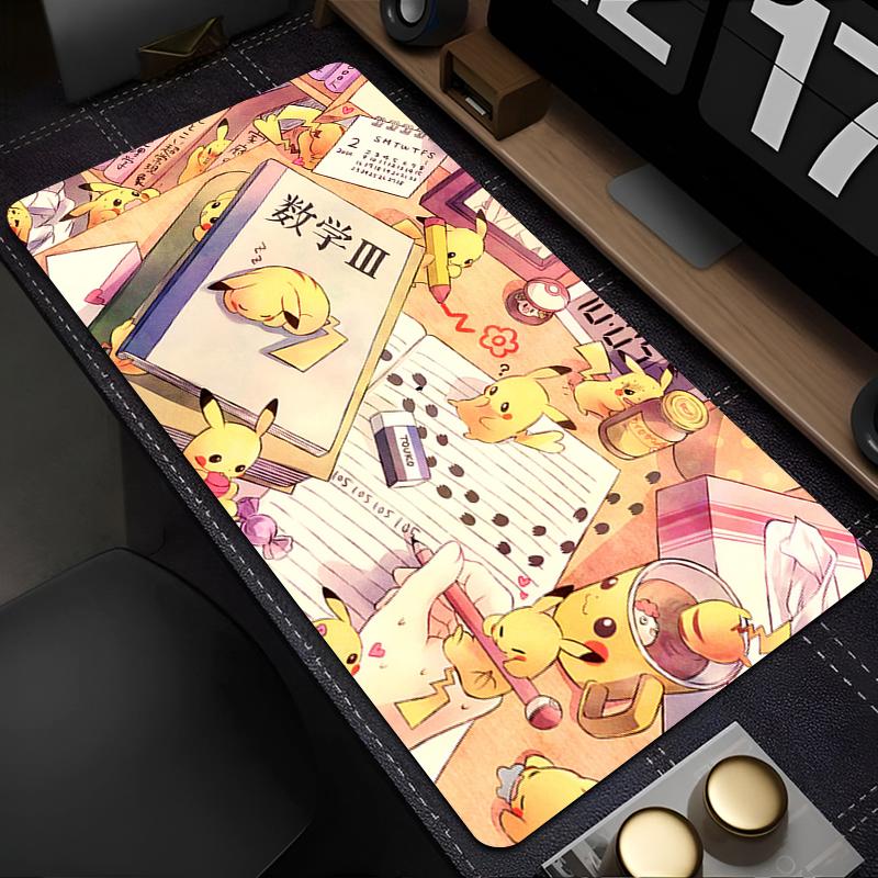Mouse Pad Pokemon Pikachu xcm Gaming Large xxl Dywan Gamer Keyboard Pad Extended Desk Mat Table Carpet Mousepad For Computer
