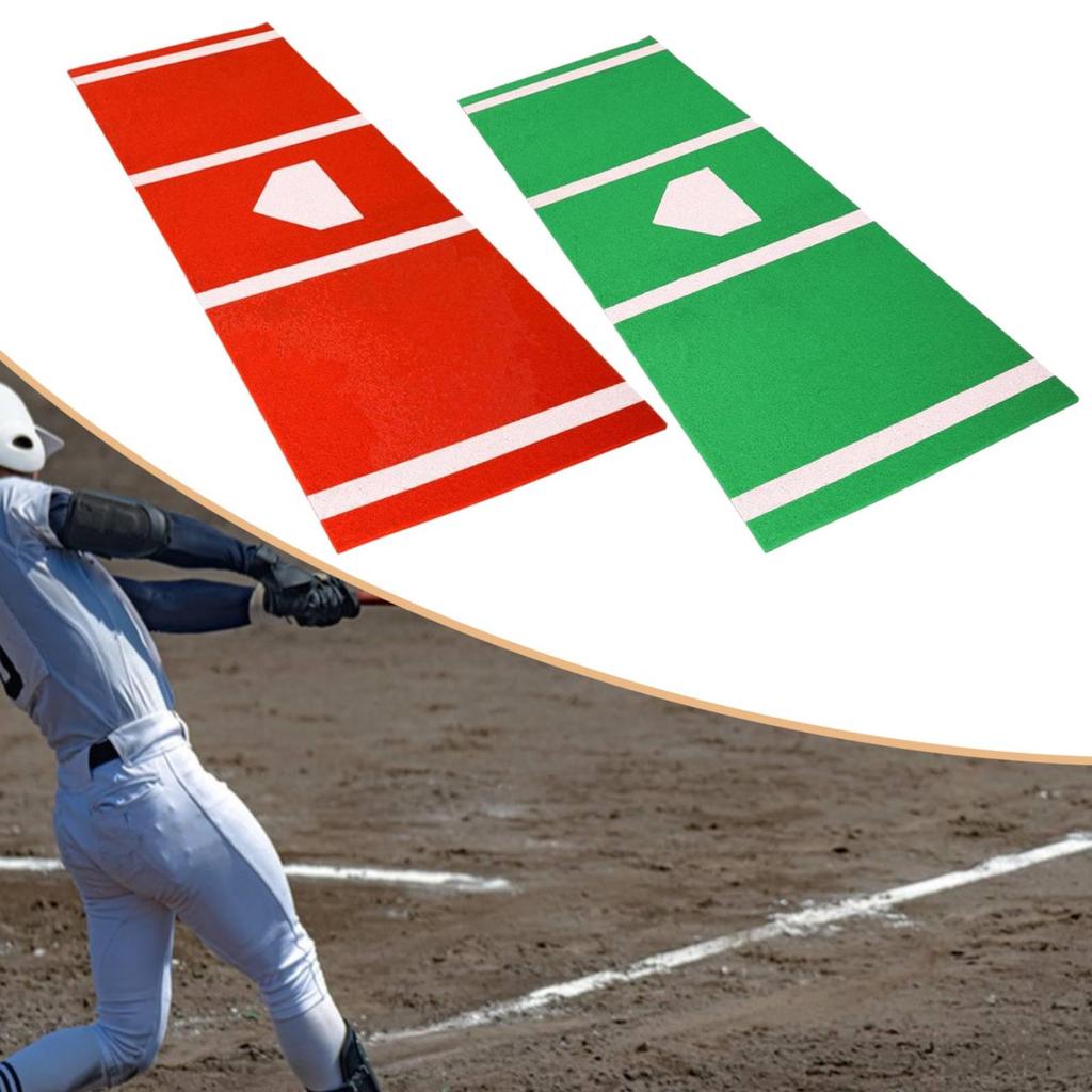 Baseball Batting Mat for Batter Position Training, Auxiliary Tool, Cage