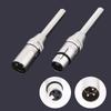 1 2Pcs 3 Pin XLR Male Female Audio Connector With Long Spring For Microphone Plug Signal Stability For Home Studio Podcast Setup