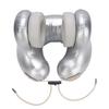 Travel Neck Pillow with Bluetooth 5.2 Headset U Shape Music Pillow with 2 Level Heating Detachable Magnetic Ear