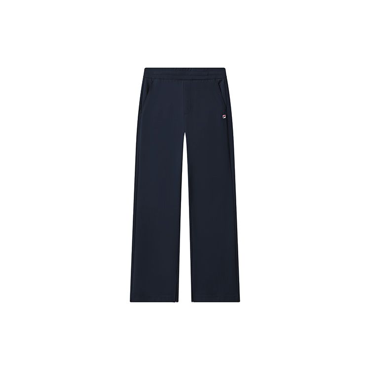 

FILA Solid Color Logo Straight Leg Casual Pants Women bottoms Legendary-Blue F11W321601FNV M