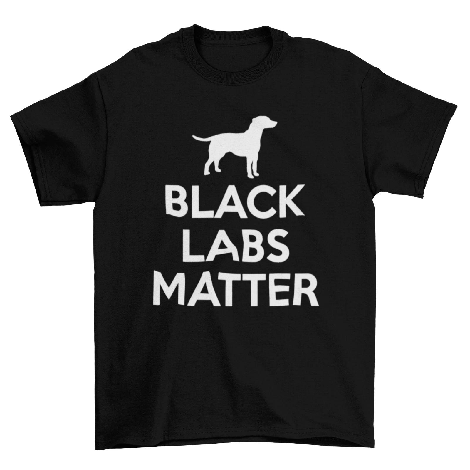 Черные Лабрадоры Имеют Значение BLM Футболка Унисекс Взрослые Смешные Размеры Собаки Черные Жизни Имеют Значение XL