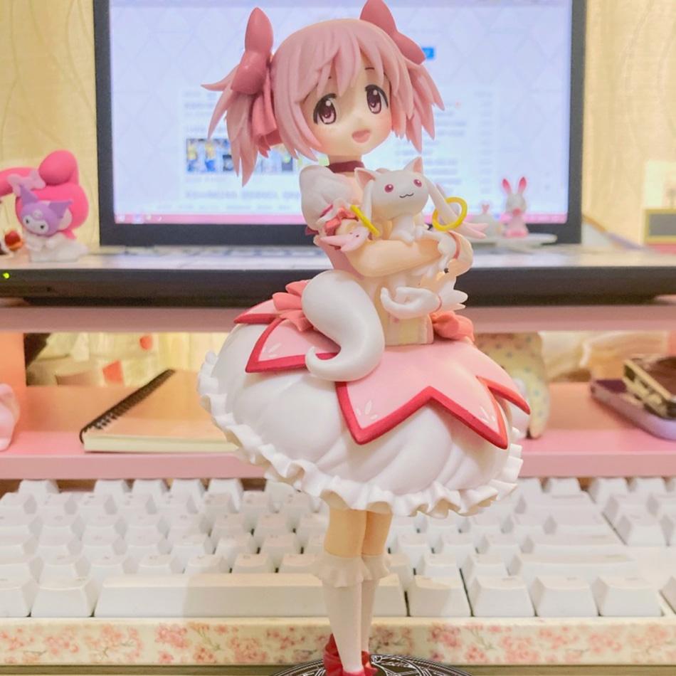Puella Magi Madoka Magica Aniem Figur Kaname Madoka Magic Girl PVC Anime Drei Actionfiguren Modell Cartoon Modell Spielzeug Geschenk