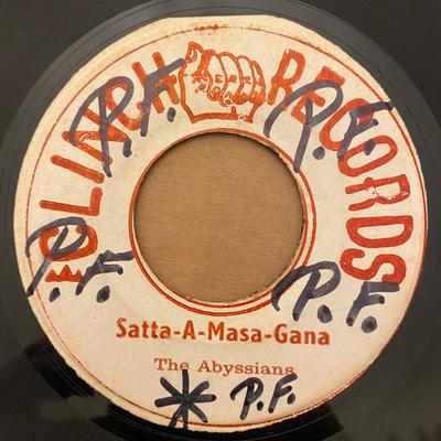 7-Zoll-Schallplatte ABYSSINIANS SattaAMasaGana Thunder Storm NONE Clinch Records 1972 Jamaika Reggae Ska Dub Gebraucht