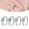 Fashionable 2 in 1 Adjustable Sturdy Brass Rings pORTABLE for Stress Relief with Heart and Rotating Bead Designs