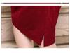 2025 Autumn Collection Wine Red Qipao Dress - Elegant Two-Piece Wedding Banquet Outfit