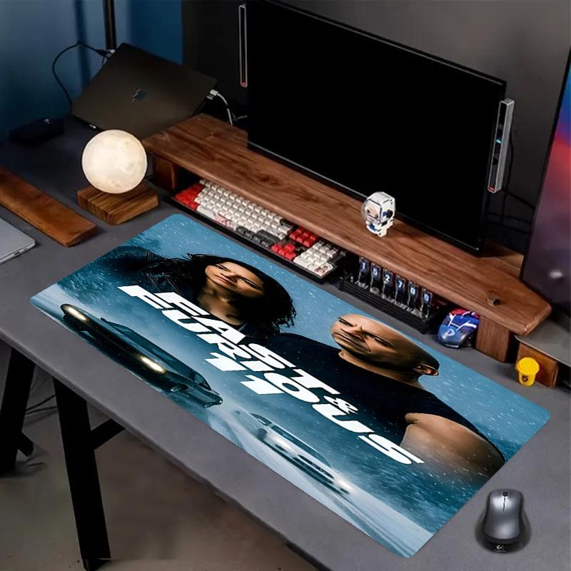 Fast & Furious Print Mouse Pad, Anti‑Slip Desktop keyboard Mat, for PC Laptop Gaming Working Daily Use, Cool Festival Birthday Gift