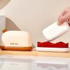 Christmas Shape Travel Soap Box Sealed Waterproof Soap Box Creative Wash Soap Box Travel Business Trip Dedicated Portable Soap Box