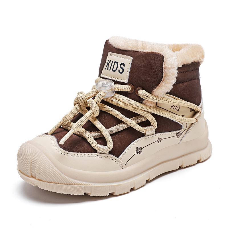 Winterwarme High-Top Schneestiefel für Kinder - Modisch und vielseitig für den Außenbereich