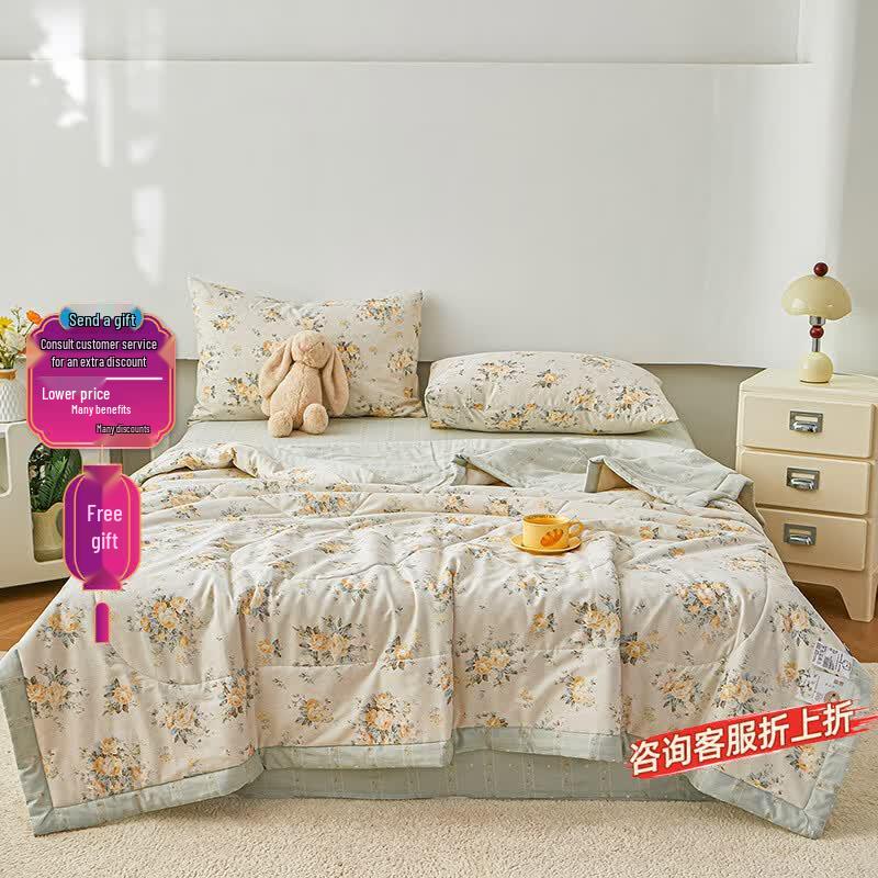 YEKEROLAN 100% Xinjiang Cotton Summer Quilt 150cm x 200cm