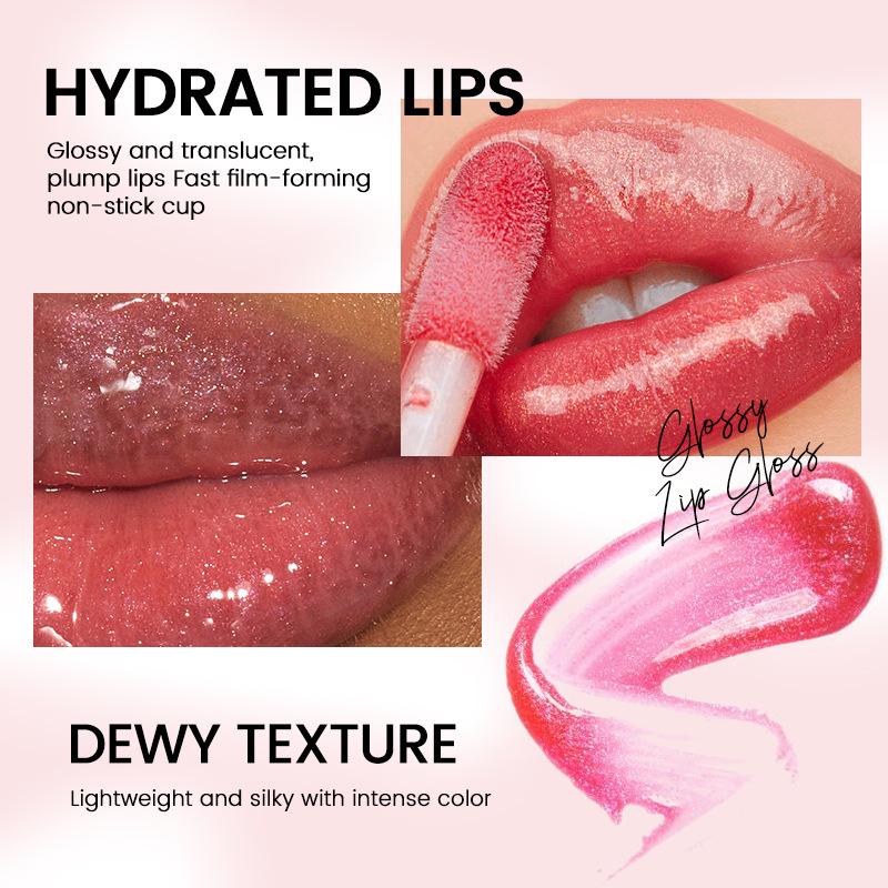 Mini Bottle Lip Gloss Set - Cross-Border Hot Seller (No Logo)