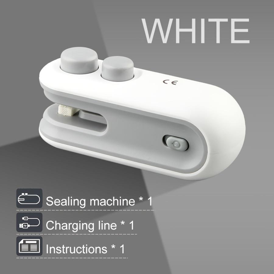 

1PC snack sealing machine, small household sealing machine, mini sealing machine, hand pressure plastic sealing machine, plastic bag sealing artifact белый