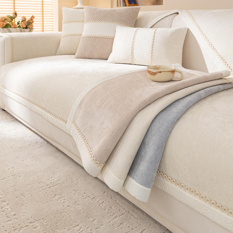 Woven Chenille Sofa Cushion for All Seasons Universal Non-slip Sofa Cover Cover New 2025 Backrest Cover Cloth Towel Sofa Cushion