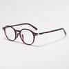 Japanese-style anti-blue light women's black frame ultra-light oval versatile eyeglass frames for men tr Korean Style