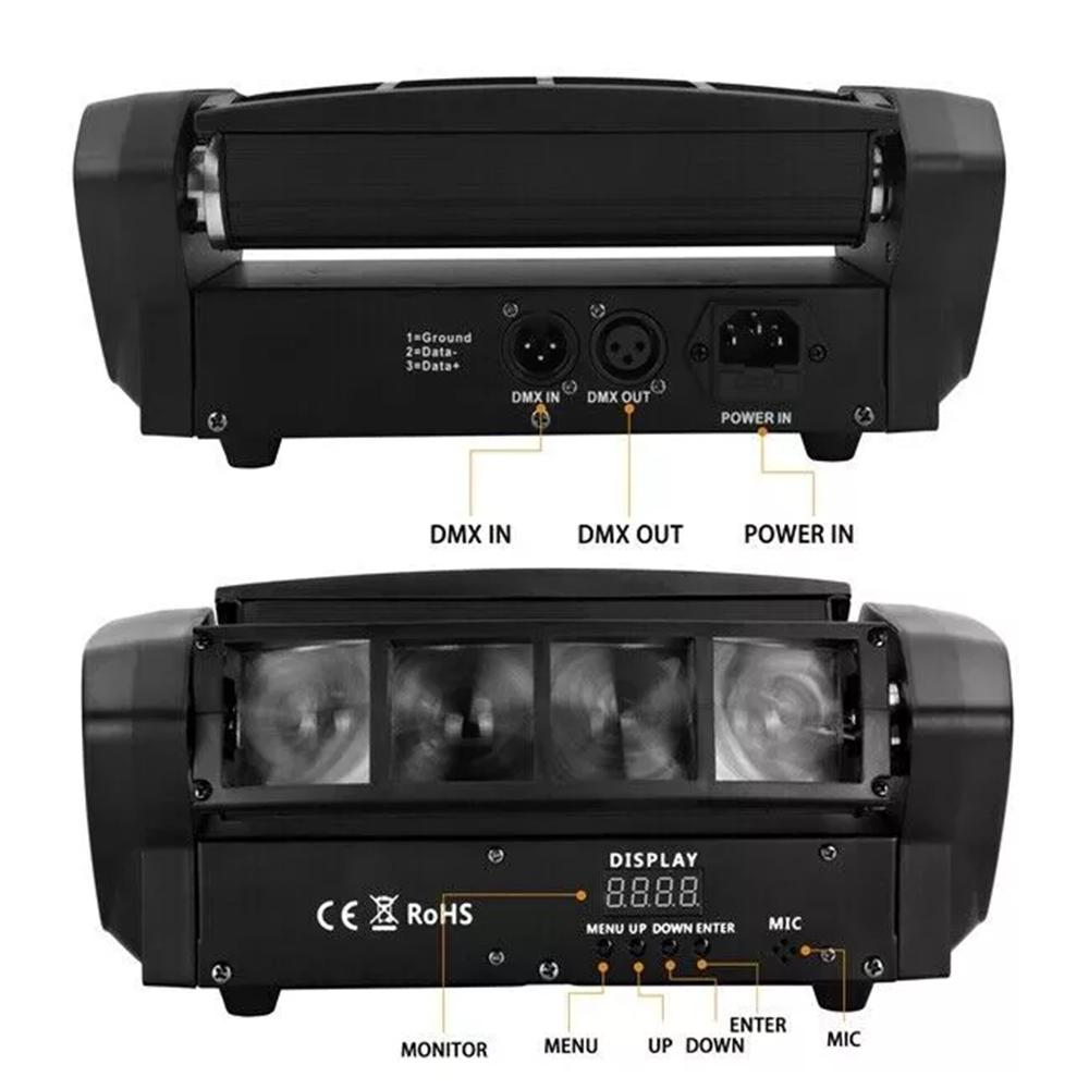 40W Stage Light LED Disco Lights DJ Spider Moving Head RGBW Beam DMX Party Show Lights For KTV Party Pub Festival Show Place