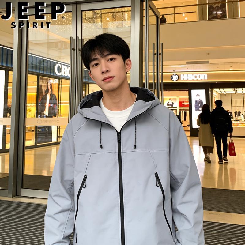 JEEP SPIRIT Unisex Outdoor Windbreaker Jacket