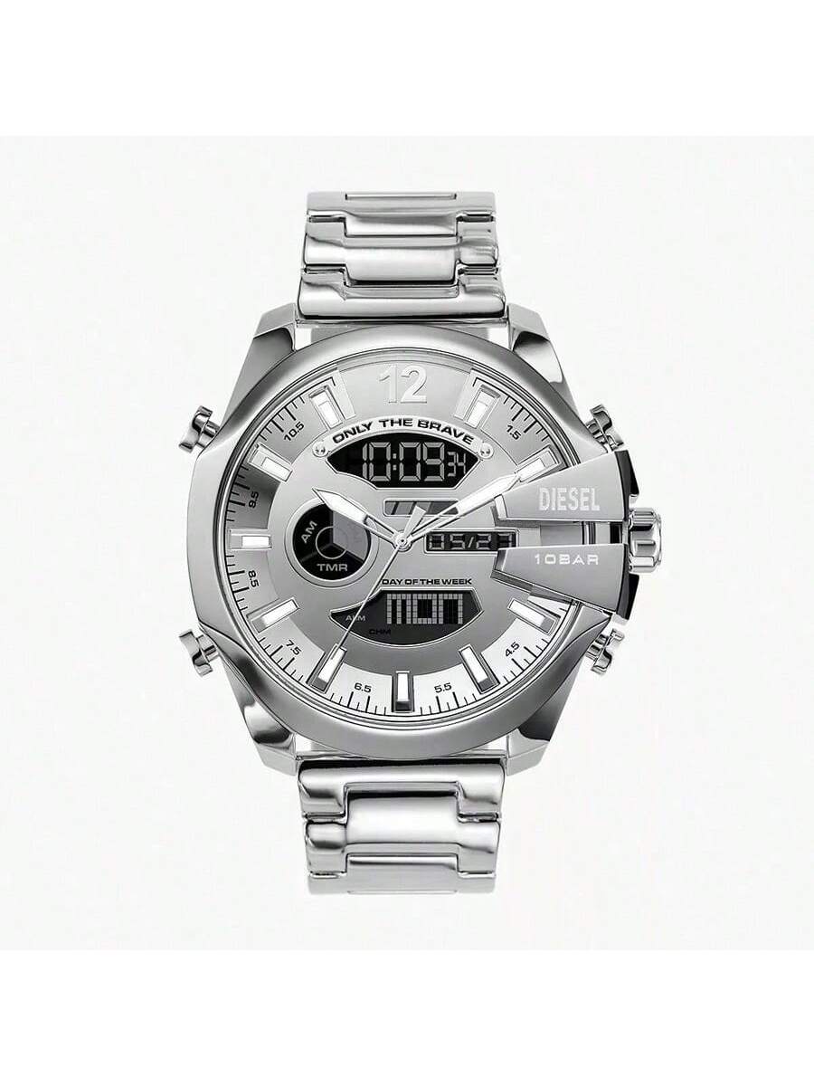 Diesel Matte All-Black Stainless Steel Strap Men s Quartz Movement DZ4648 серебряный