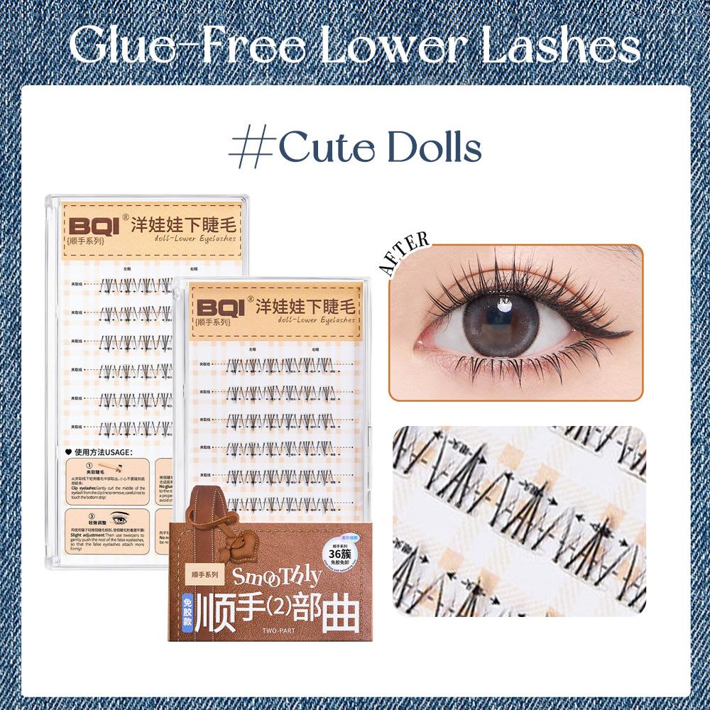 Natürlicher Look Vorgeklebte Unterwimpern Weich & Leicht Selbstklebende Wimpern Großes Volumen zur Auswahl