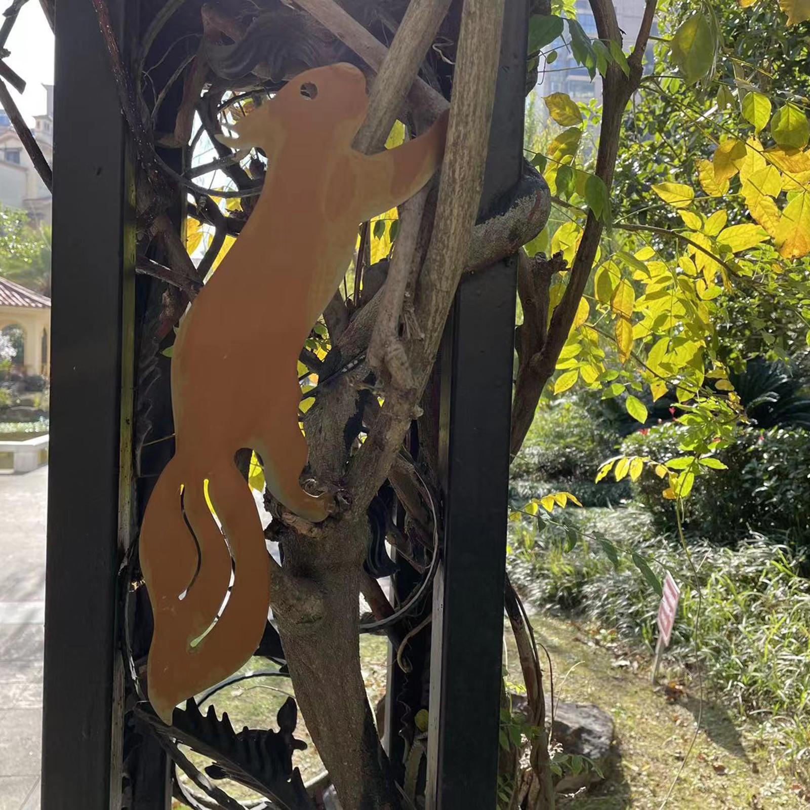 Squirrel Silhouette Garden Sculpture for The Festival Outside