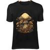 Golden Metatron’s Cube Mushroom - Wildflowers & Warm Glow Bohemian Art