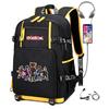 Cartoon Game Merchandise With Usb Hiking Bag College Students Outdoor Travel Large Capacity Backpack Bag