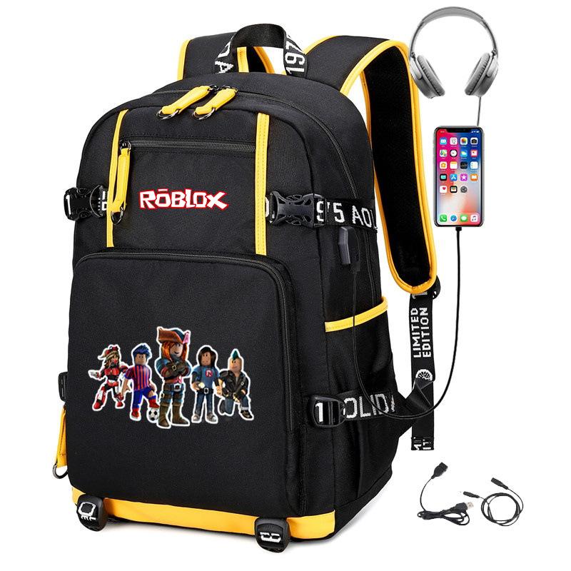 Cartoon Game Merchandise With Usb Hiking Bag College Students Outdoor Travel Large Capacity Backpack Bag