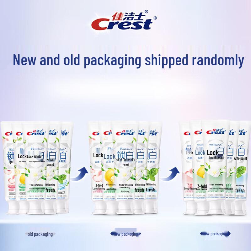 Crest Lock White Tea Mint Whitening Toothpaste