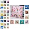 Cute Modern Unicorn Throw Pillow Cover Soft Polyester Cartoon Cushion Case 45x45cm
