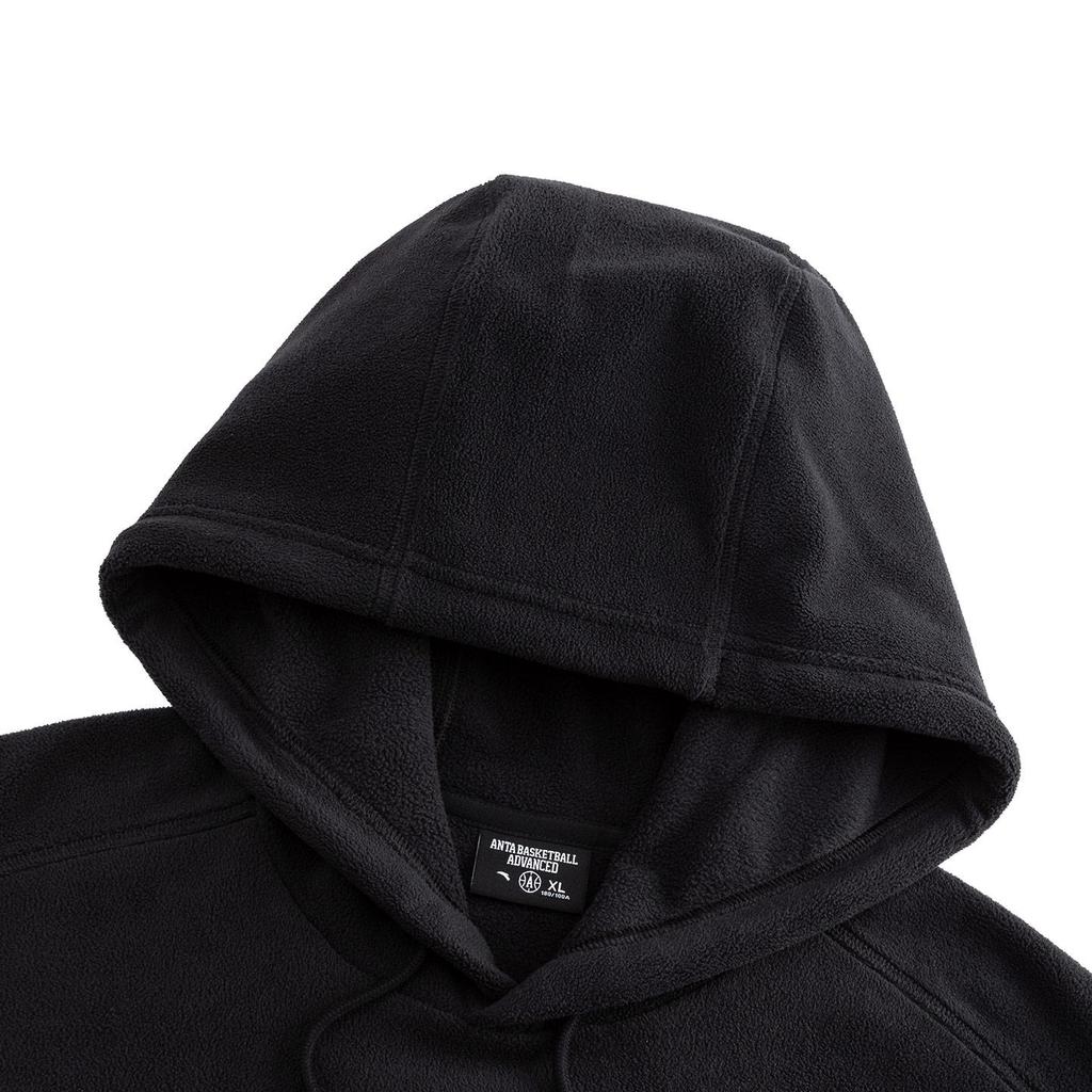 ANTA Basketball Series Fleece Hooded Sweatshirt Black Men 972541705-5