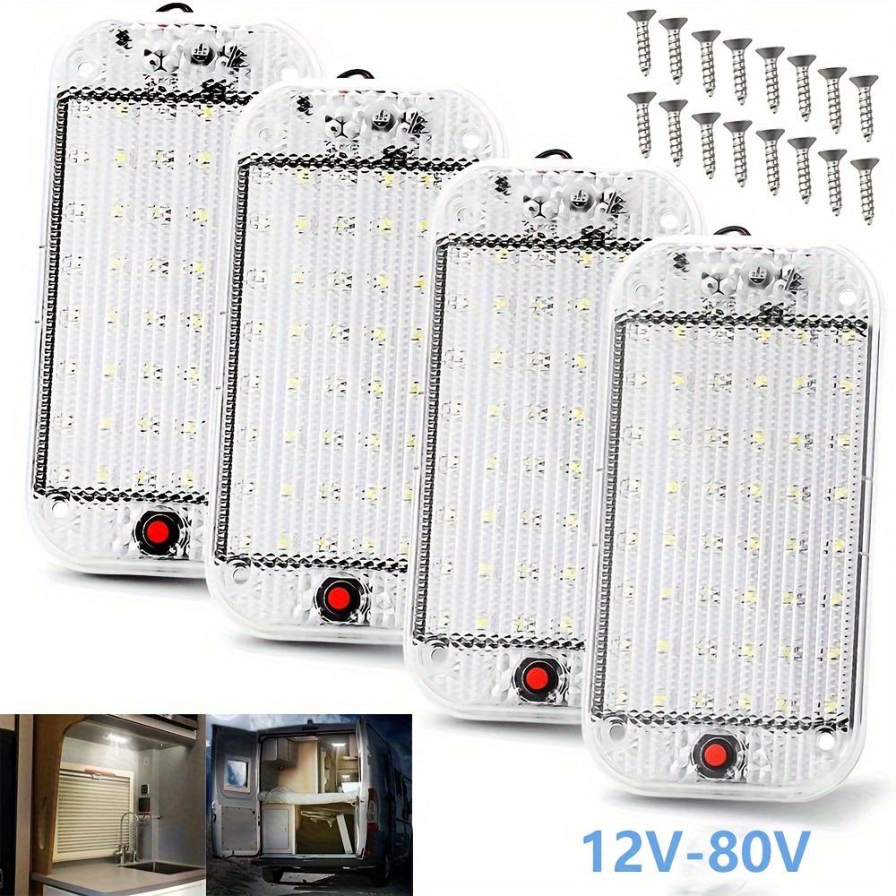 LED Car Interior Light Panel Set with Switch, Slim Cabin Lamp for Multiple Install