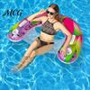 Blow-Up Lounge Chair U-shaped Inflatable Pool Float for Adults, Floating with Cup Holder Drink Holder, Swimming Party Beach Lake Essentials
