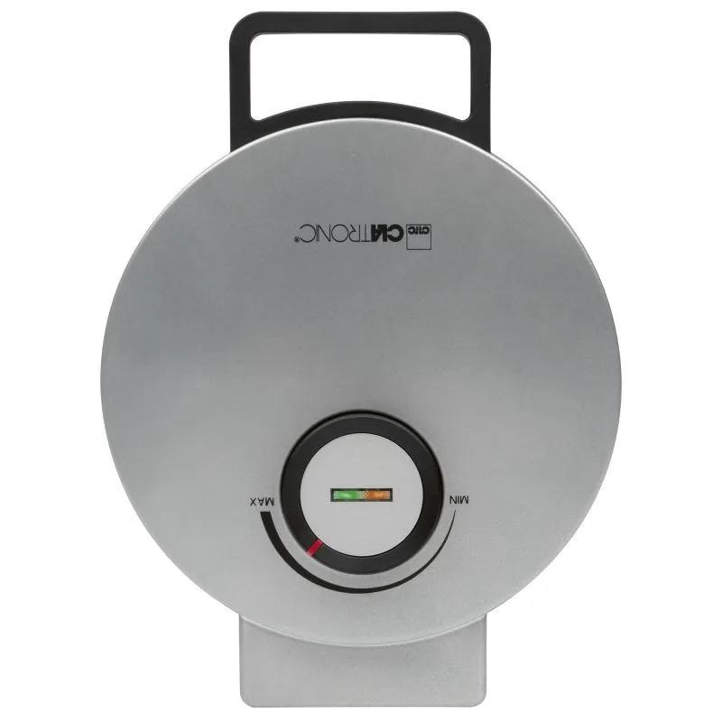 Clatronic - Ha3833-silver - Argent - Gaufrier - 1200 W - Plaques ø 20 Cm