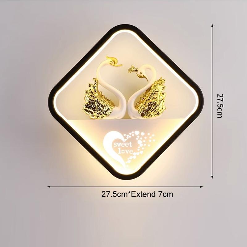 

Креативные настенные светильники для спальни, прикроватные светильники, скандинавский интерьер, настенные светильники, гостиная, ванная комната, туалетный столик, бра, современная роскошь Warm White (2700-3500K) чёрный