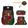 Ronaldo 3Pcs Set Backpack Sport Shoulder Bag Pencil Case CR Backpack Football Star Book Bags for Boys Girls Best Gift