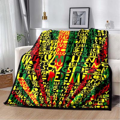 Bob Marley Album Blanket Reggae Music Jamaican Style Soft Flannel Blanket Home Sofa Bed Cover Warm Travel Christmas Gift Blanket